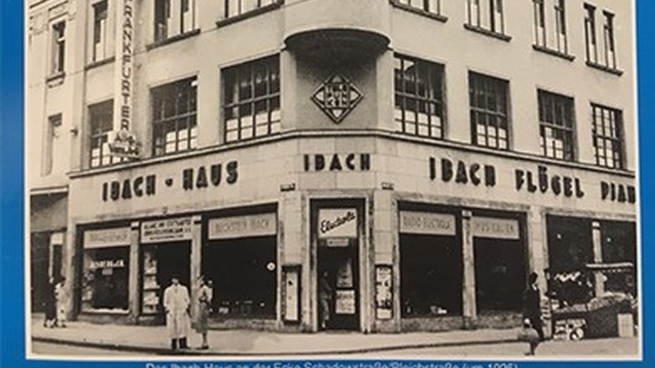 Ibach-Haus an der Ecke Schadowstraße/Bleichstraße (um 1925)